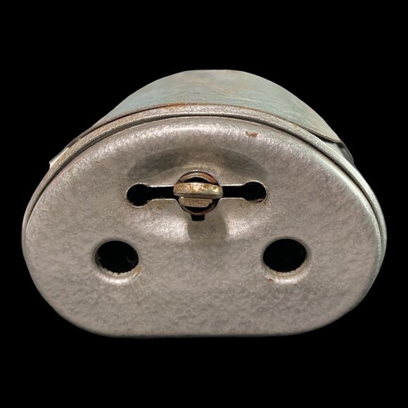 Razor Sharpener Twinplex Vintage Barber Tool Hand Crank Manual Silver - Picture 3 of 9